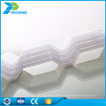 Plaques en plastique en tôle ondulée en fibre de verre ondulée en polycarbonate de 0,2 mm isolées thermiquement